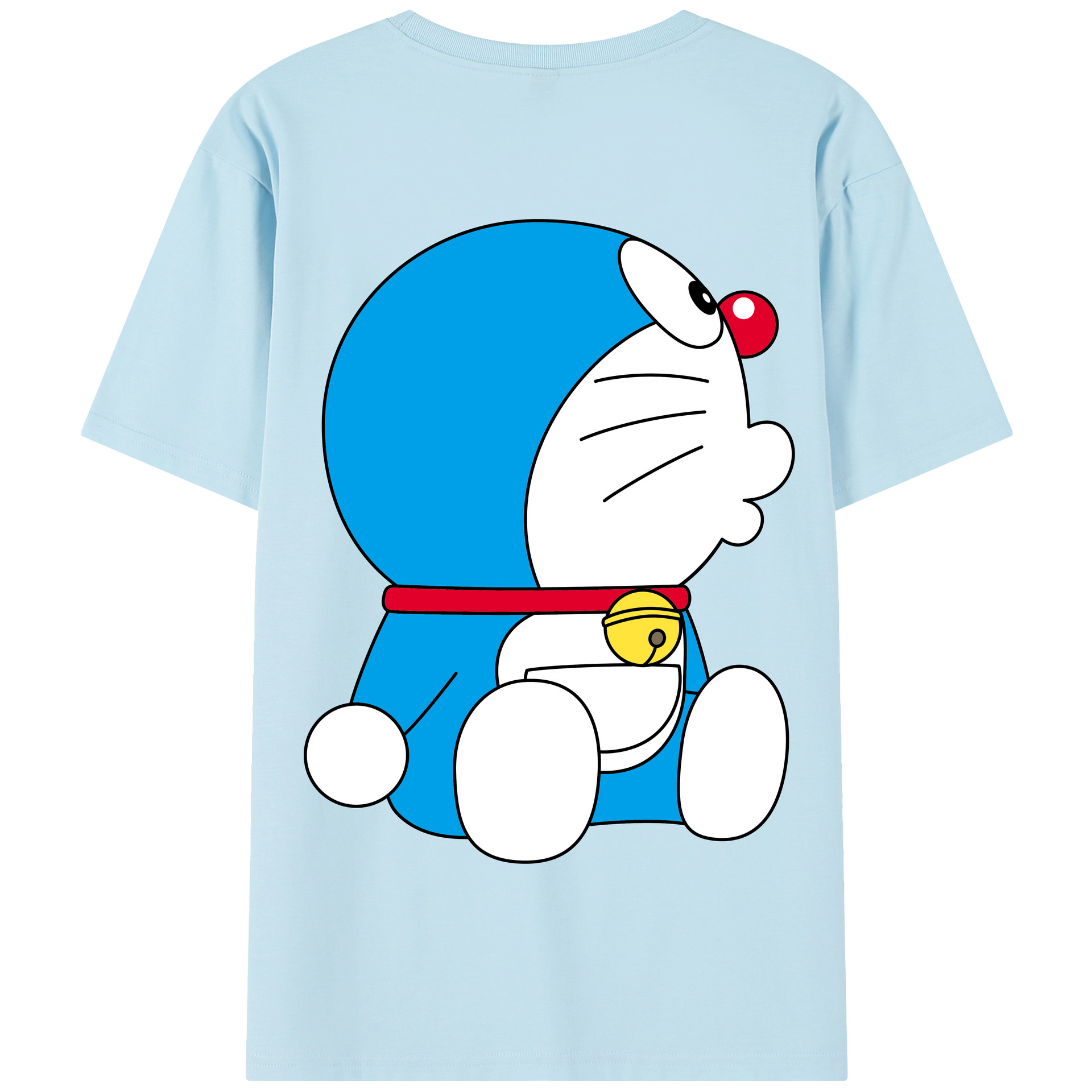 （画像用） ドラえもん Doraemon 綿100％半袖Tシャツ（背面プリント）